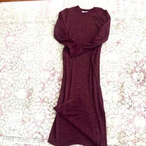 Loft Metallic Sweater Dress